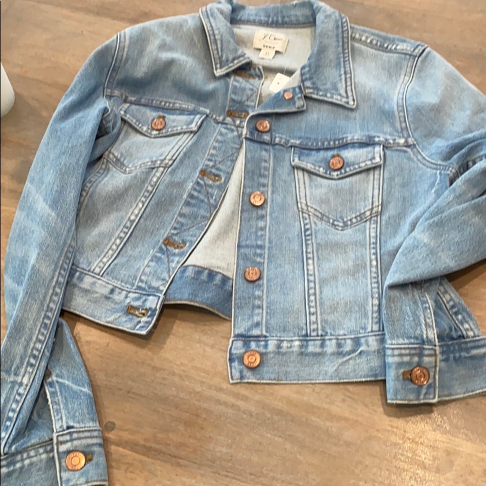 Never worn j crew denim jacket